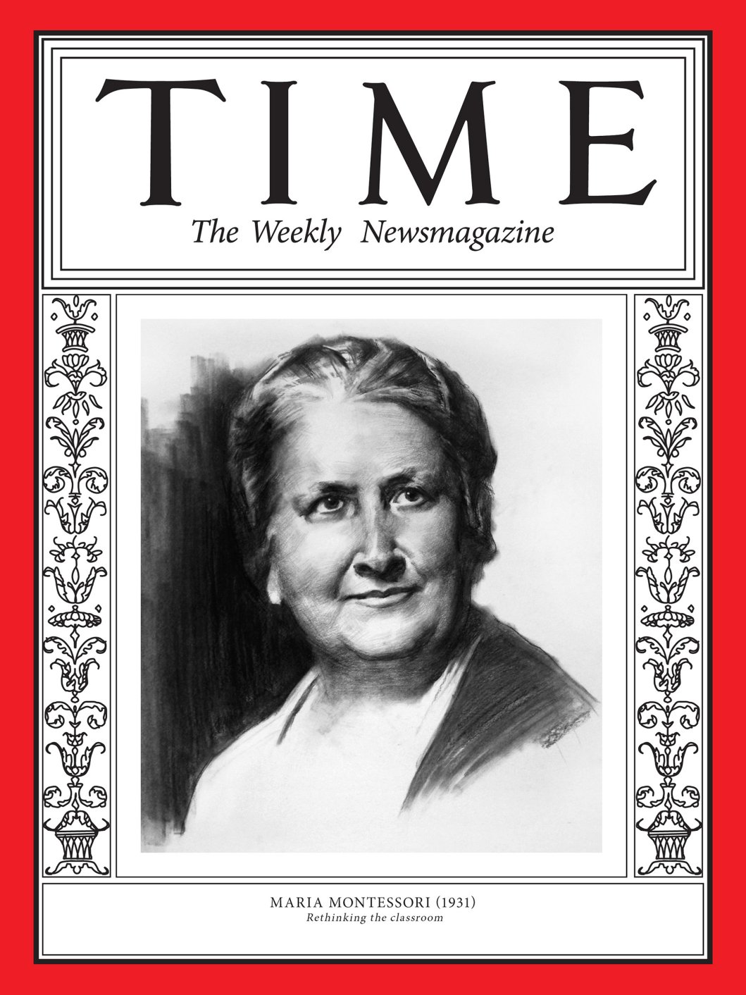 1931 copertina di TIME dedicata a Maria Montessori 