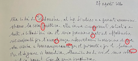 Grafia a confronto:  Parolin e  Papa Francesco: uniti da spiritualità e dedizione